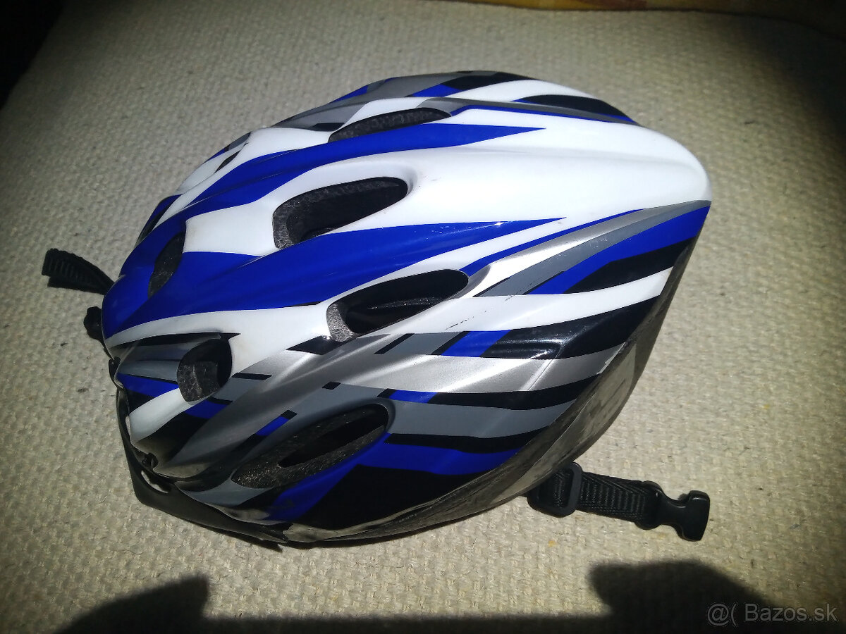 cierno-modro-siva cyklisticka prilba Longus - 3