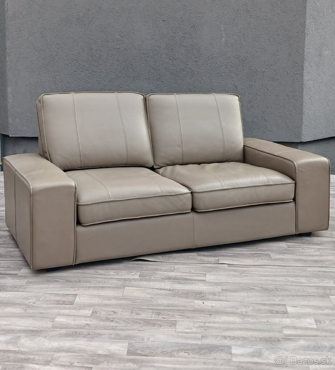 Dvojsedačka kožená cappuccino. - 3