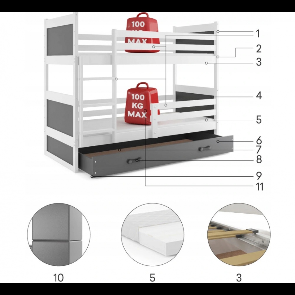 Poschodová posteľ - 3