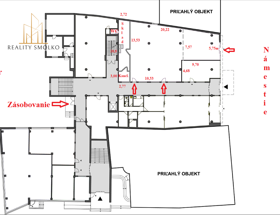Na prenájom obchodný priestor v centre mesta Humenné. - 3