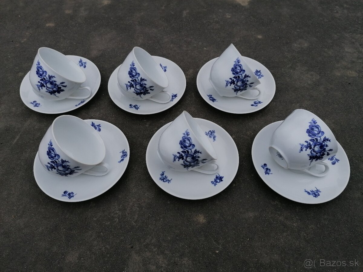 Predám porcelánová sada Modrá ruža - 3