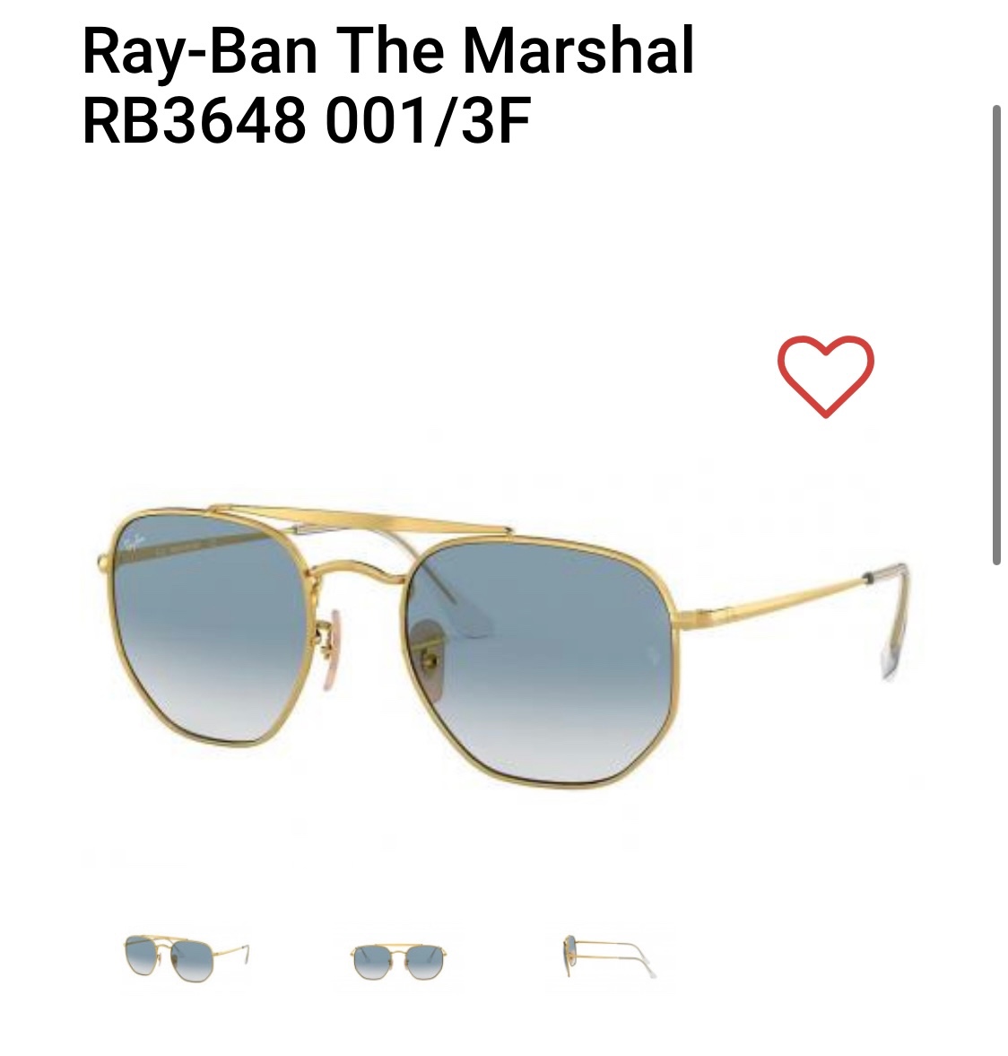 Ray-Ban The Mashal zlaté - 3
