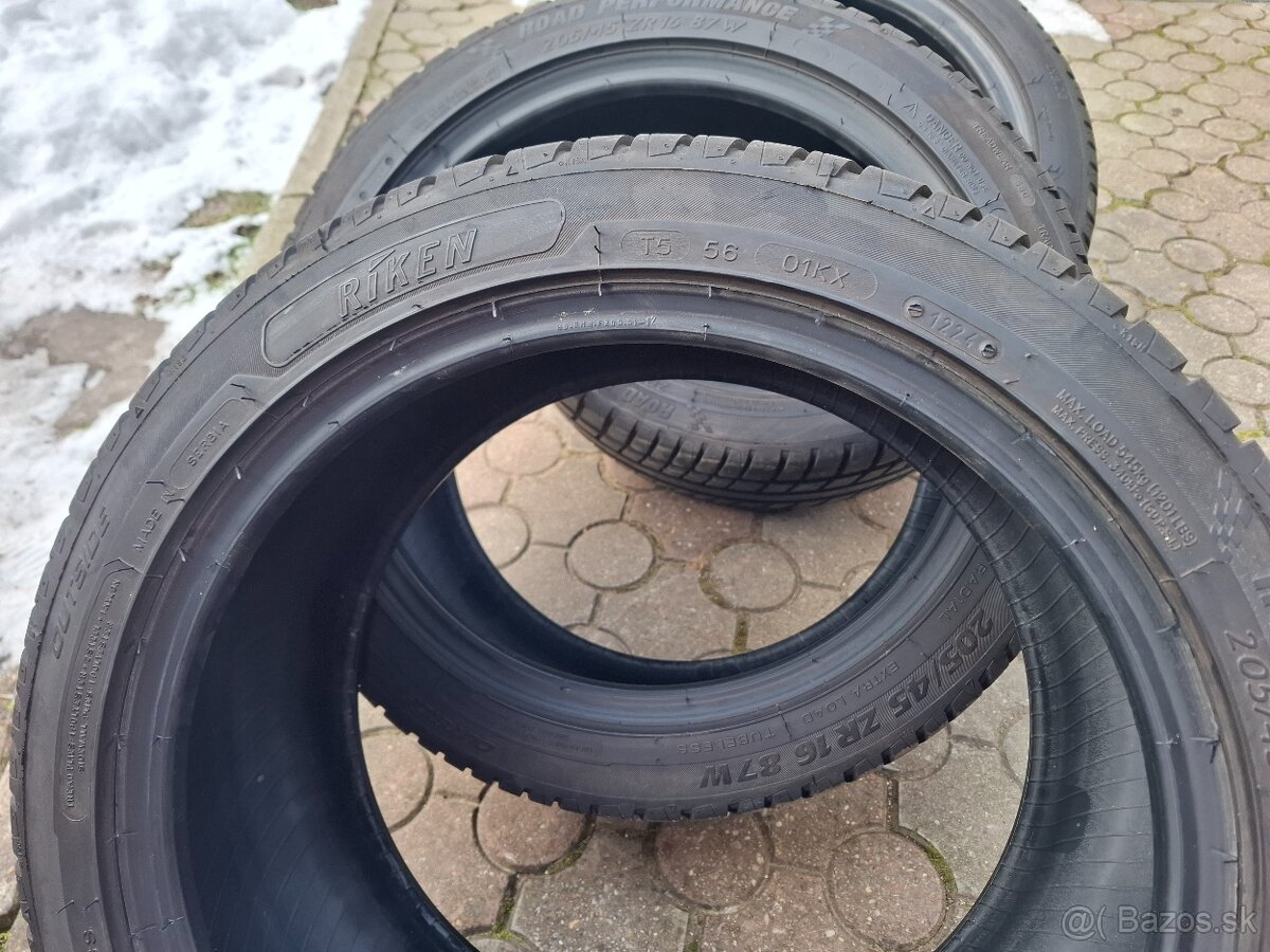 205/45R16 - Zánovné Riken Road Performance 500km - 3