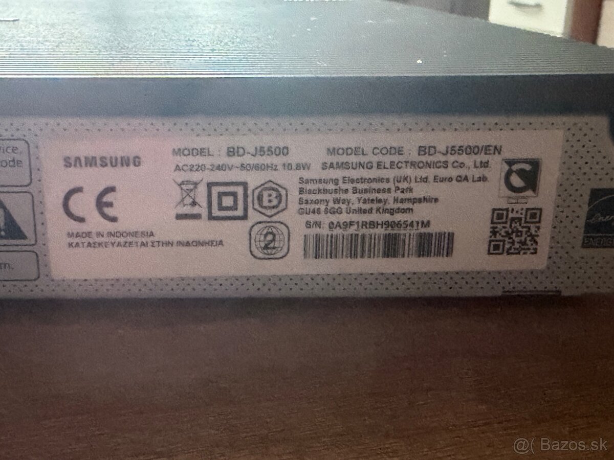 Blueray Samsung BD J5500 - 3