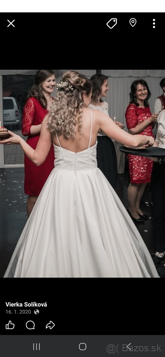 Svadobne saty velkost 34-36 - 3