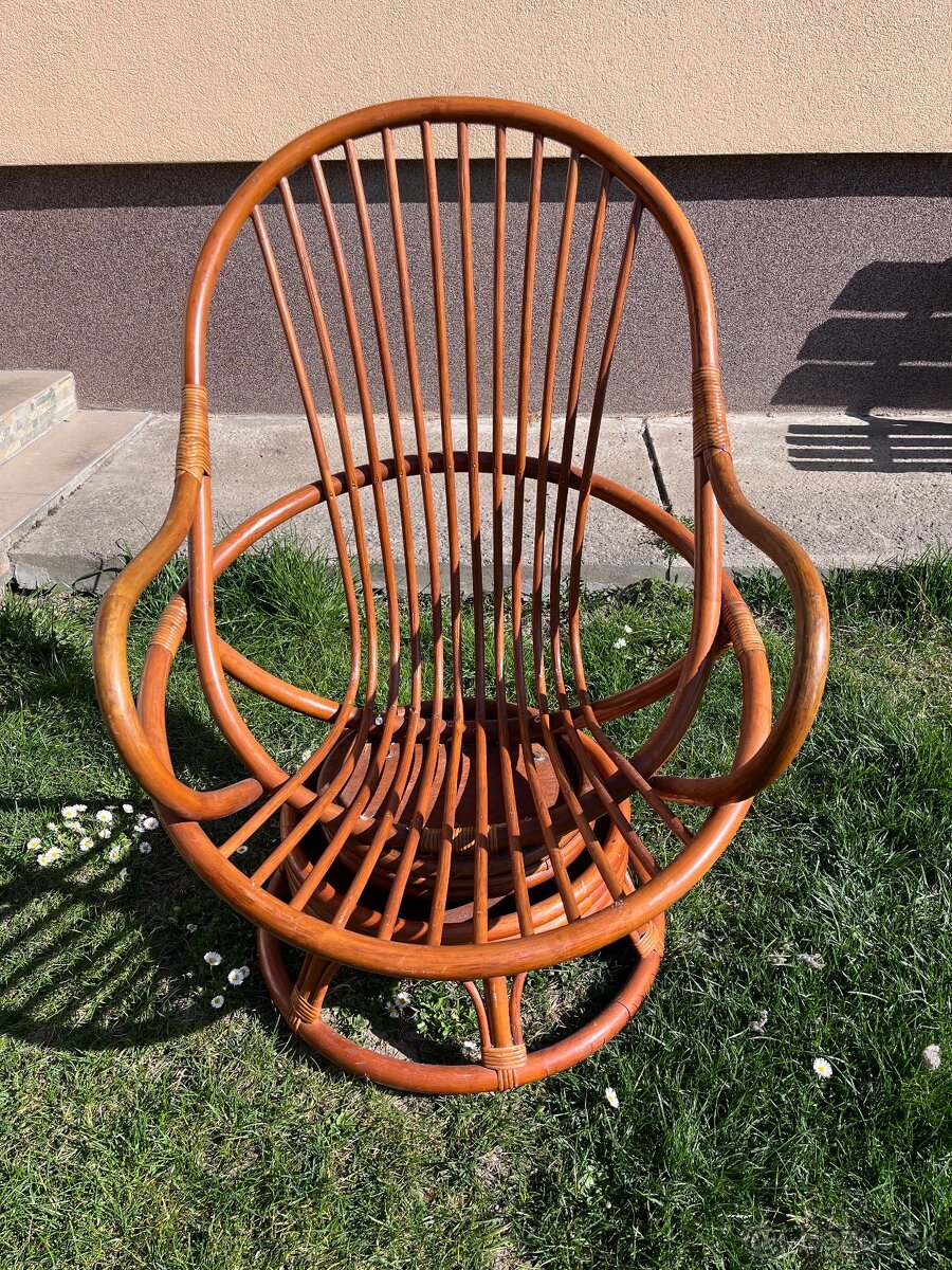 Ratanové kreslo + papasan - 3