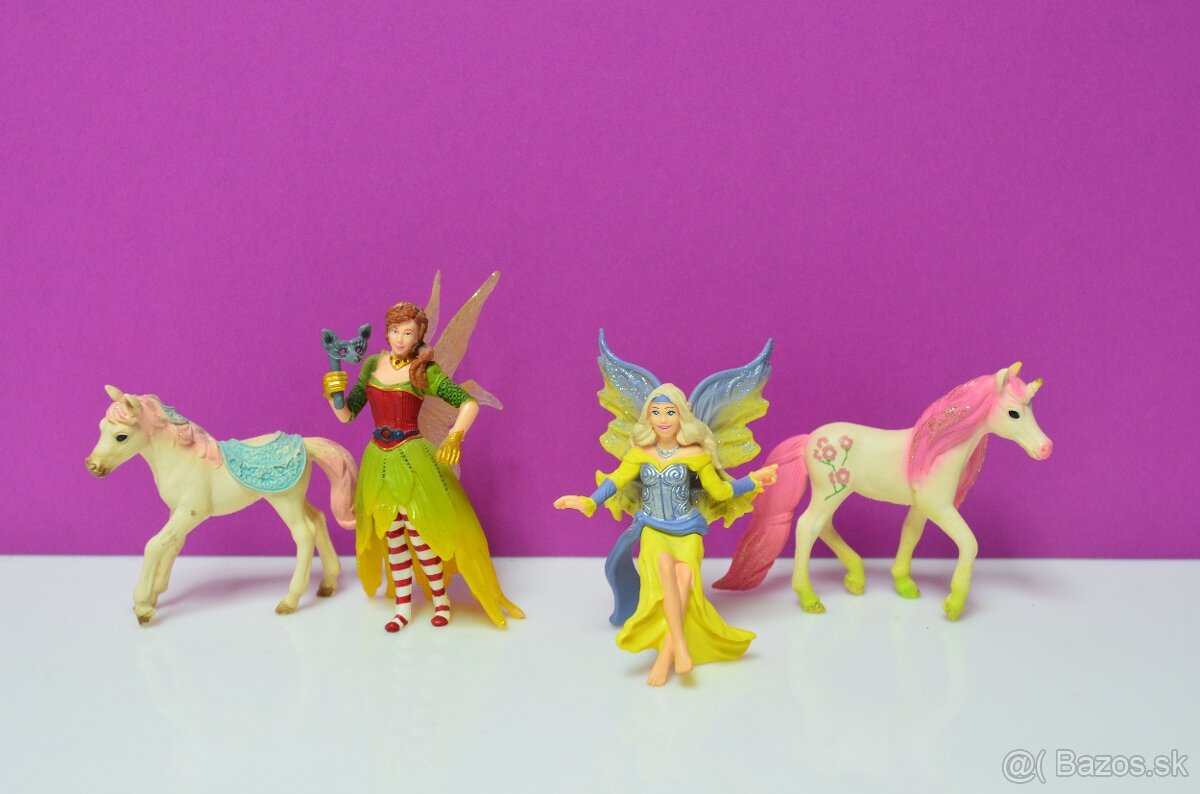 Schleich kone, víla, jednorožec - 3