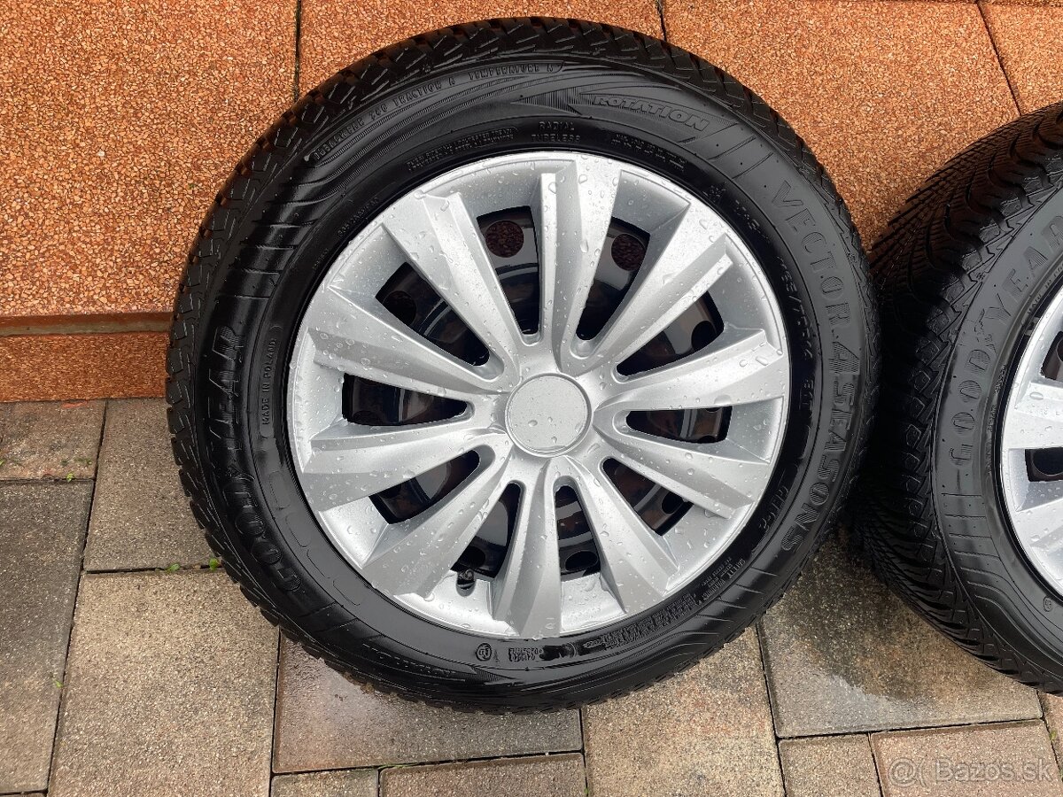 Predám sadu 165/70R14+ocel.disk UP,Citigo,Mii - 3