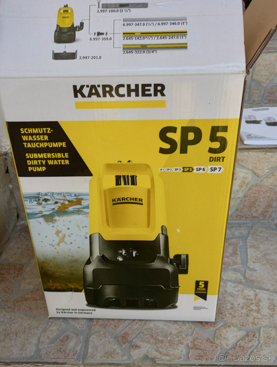 Predám: Kärcher SP 5 Dirt, ponorné kalové čerpadlo - 3