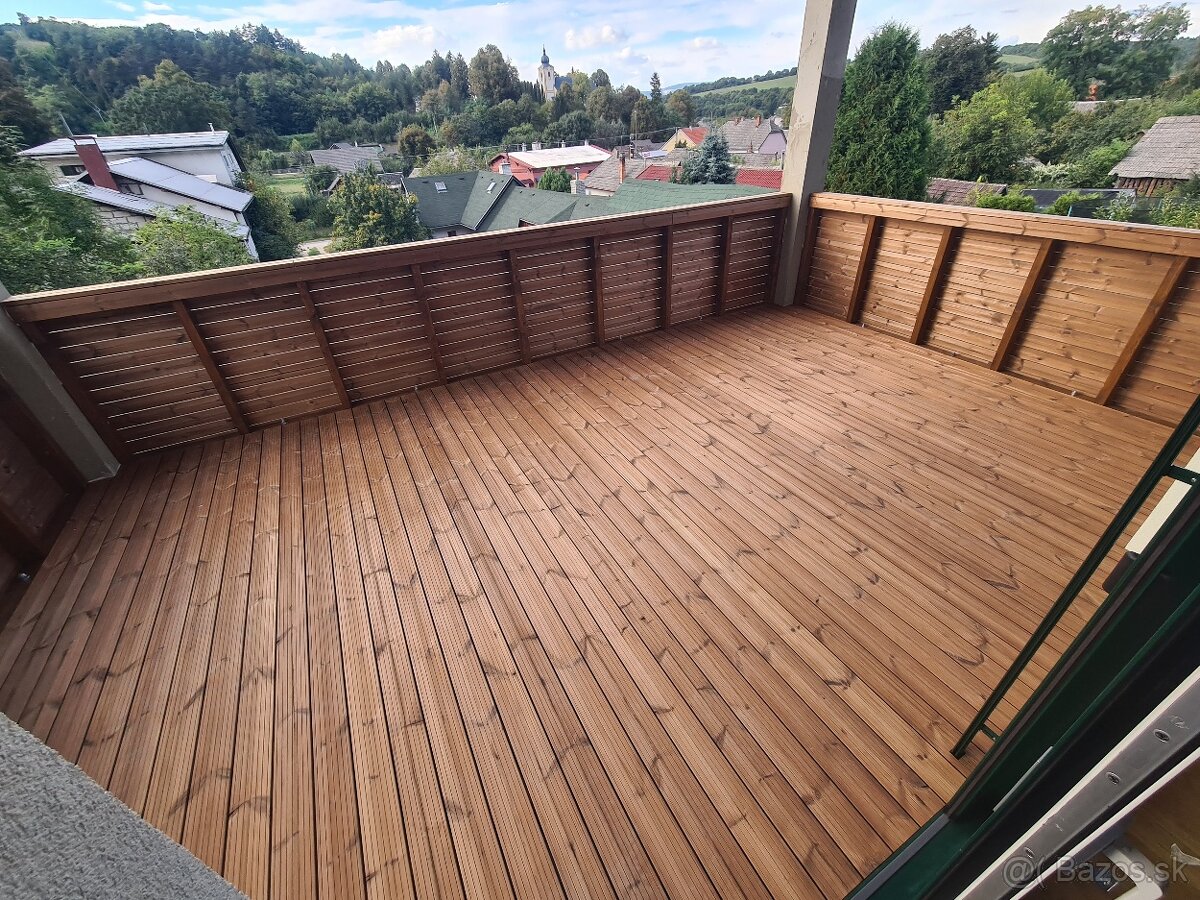 Drevené TERASY, FASÁDY, PRÍSTREŠKY, PLOTY - 3