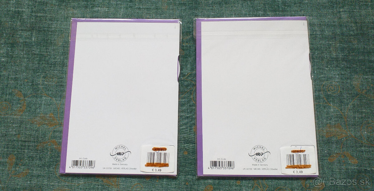 Karty rôzne s obálkami v nemeckom jazyku - 3