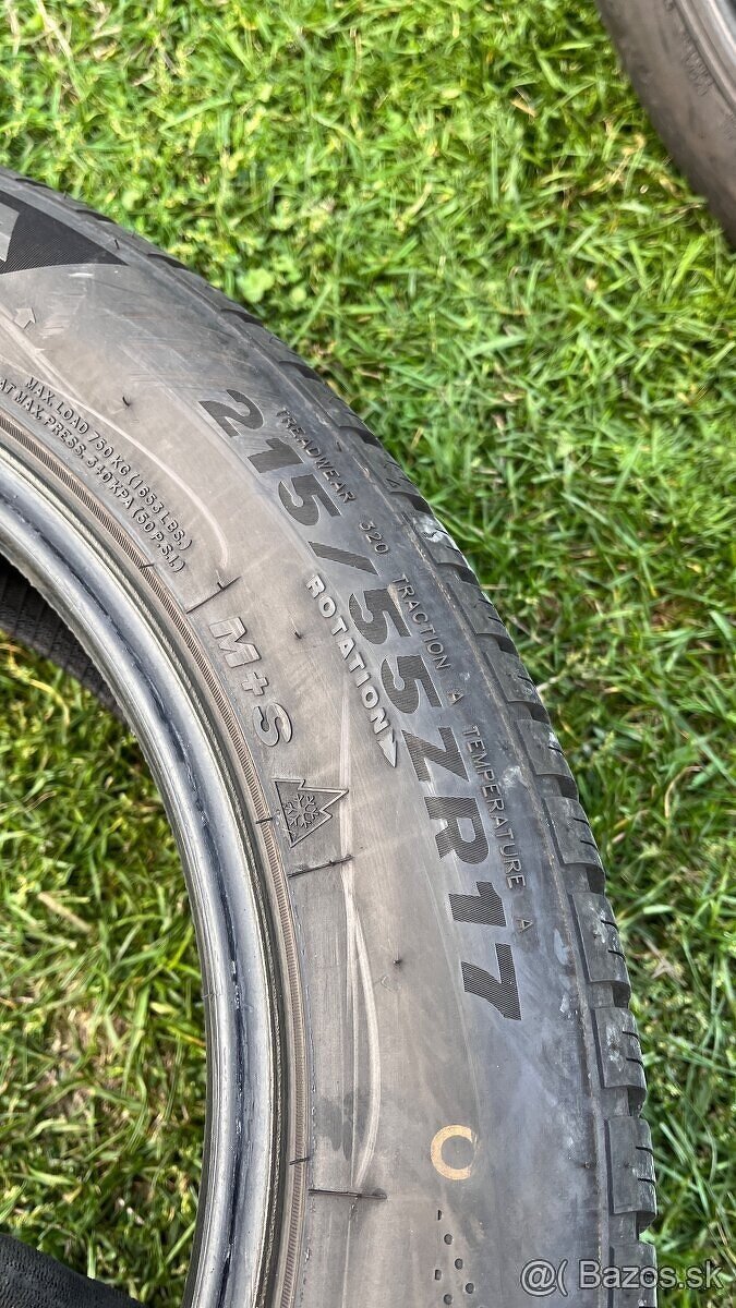 2ks celoročné 215/55 r17 - 3