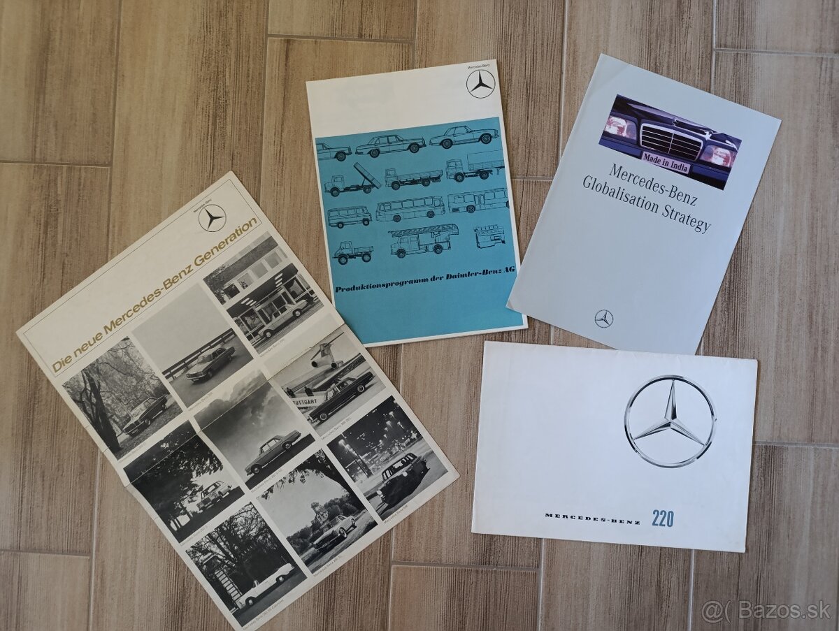 Prospekty Mercedes 60.-90. léta. - 3