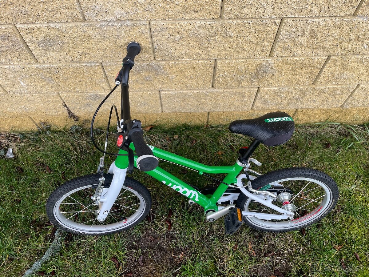 Woom 3 detský bicykel v zelenej farbe - 3