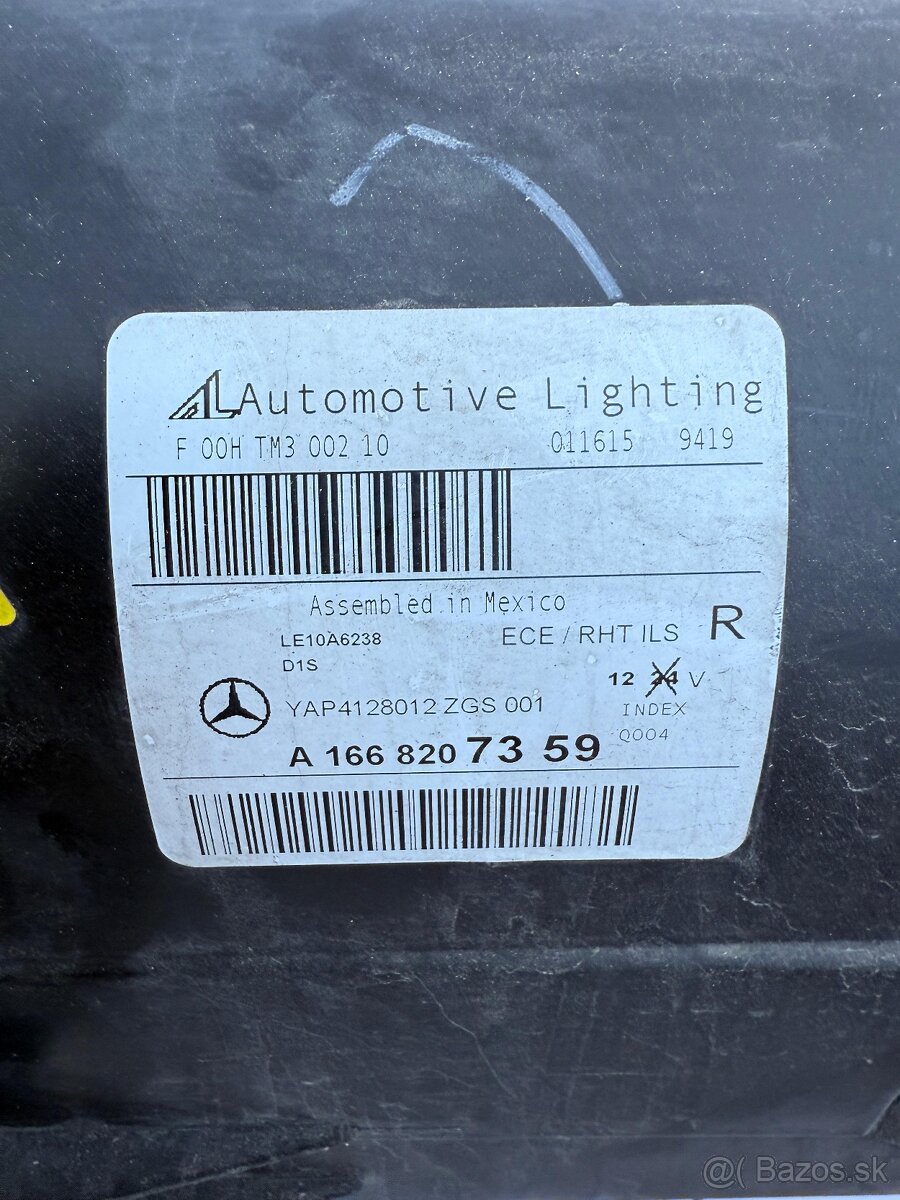 Predám svetlo Mercees Benz ML W166 - 3