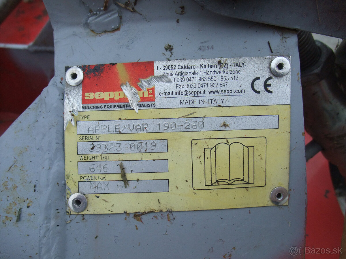 Mulčovač SEPPI M. Apple Vario 190-260 - 3