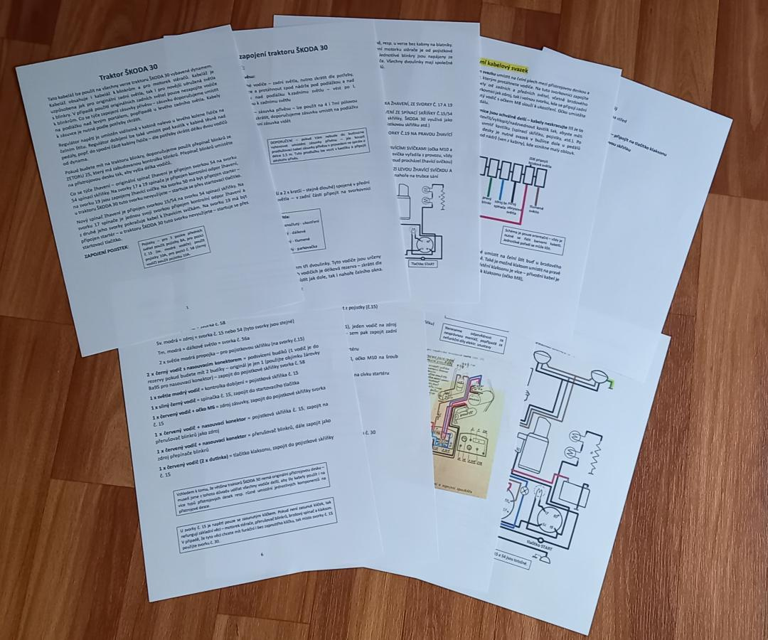 kabeláž na traktor ŠKODA 30 - 3