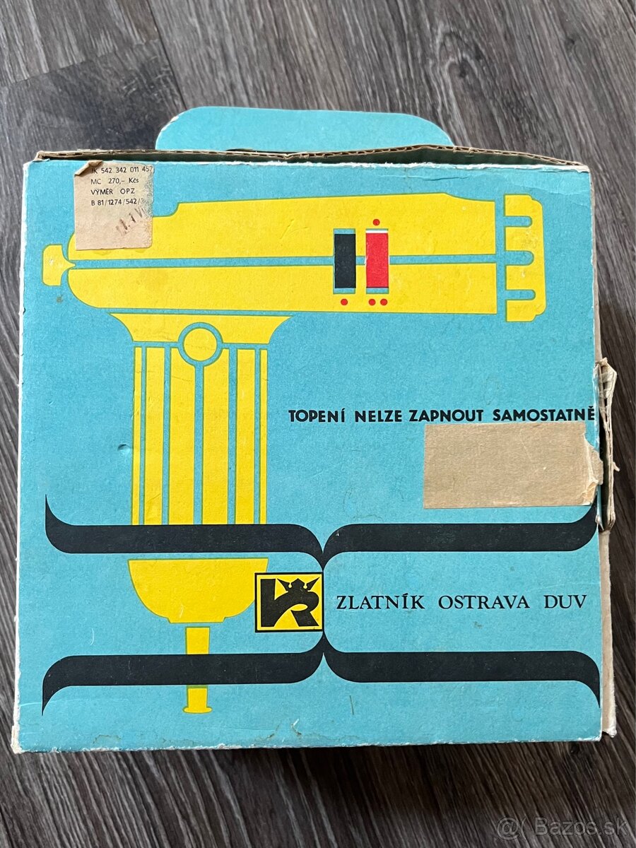 Retro fén v pôvodnej krabici - EM 521-A - 3