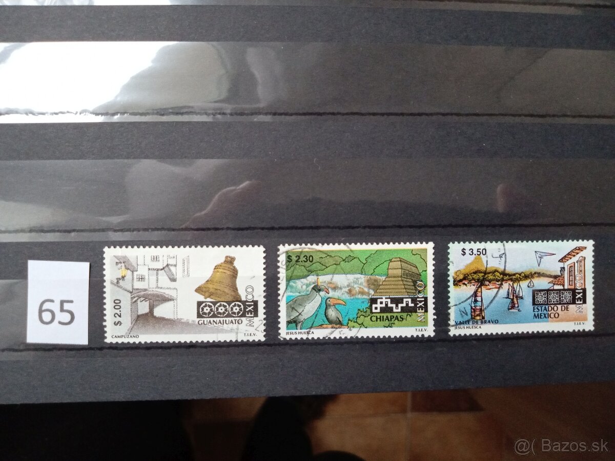 Poštové známky č.494 - AMERIKA a KARIBIK IV. - 19 sérií - 3