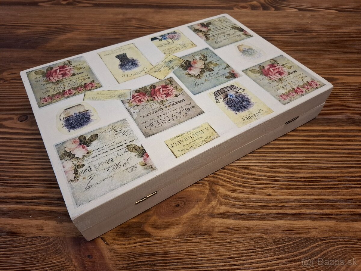 Drevená ozdobná krabička - 3