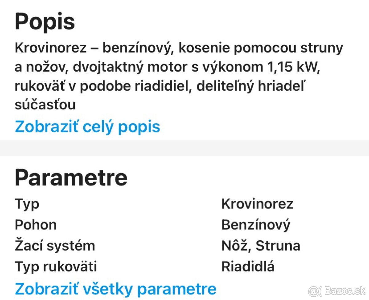 Predam Krovinorez Fieldmann FZS 3020-B - 3