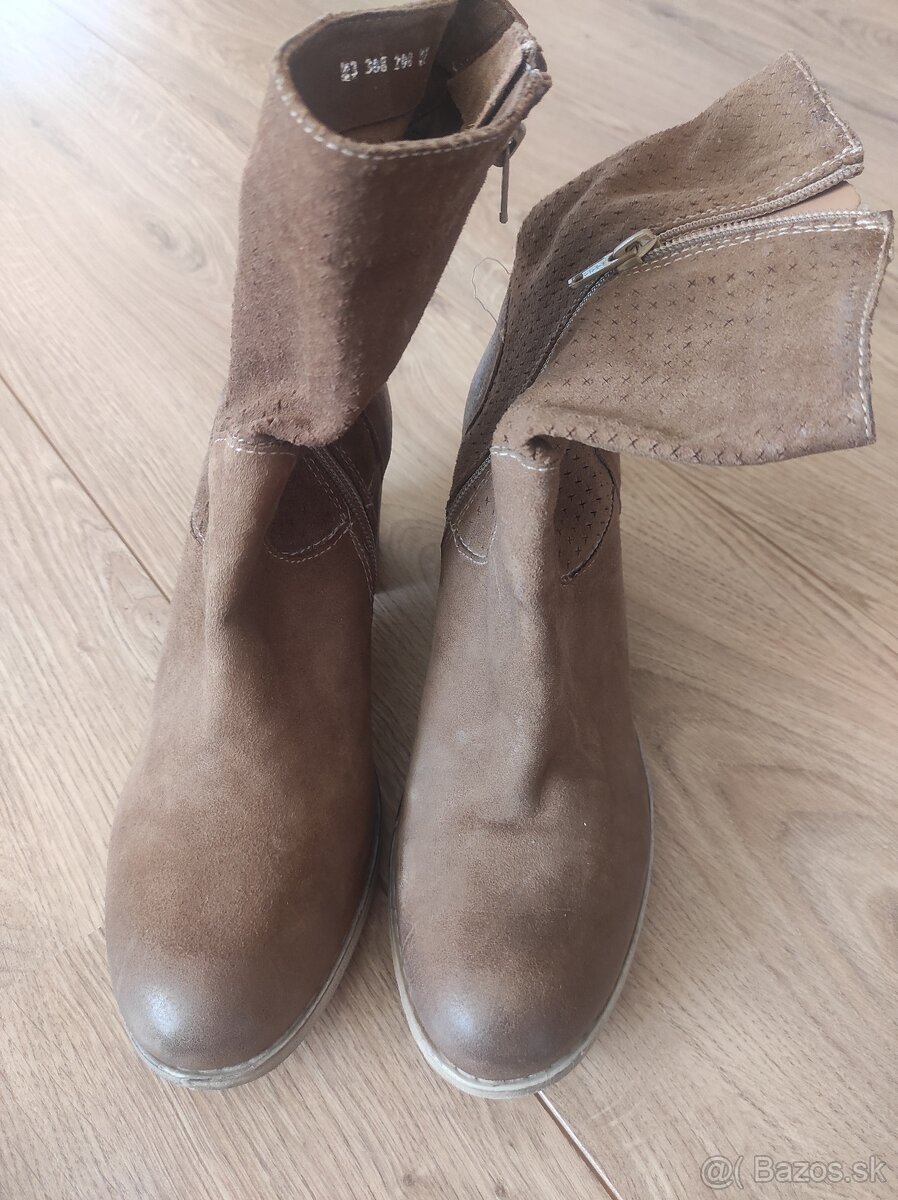 Dámske kožené čižmy Baťa - 3