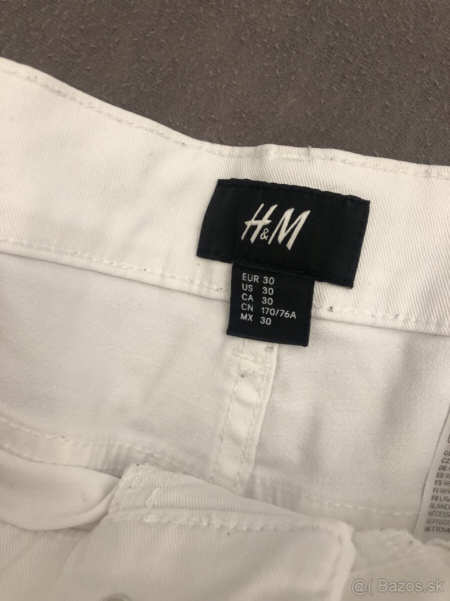 Pánske šortky čierne/biele H&M - 3