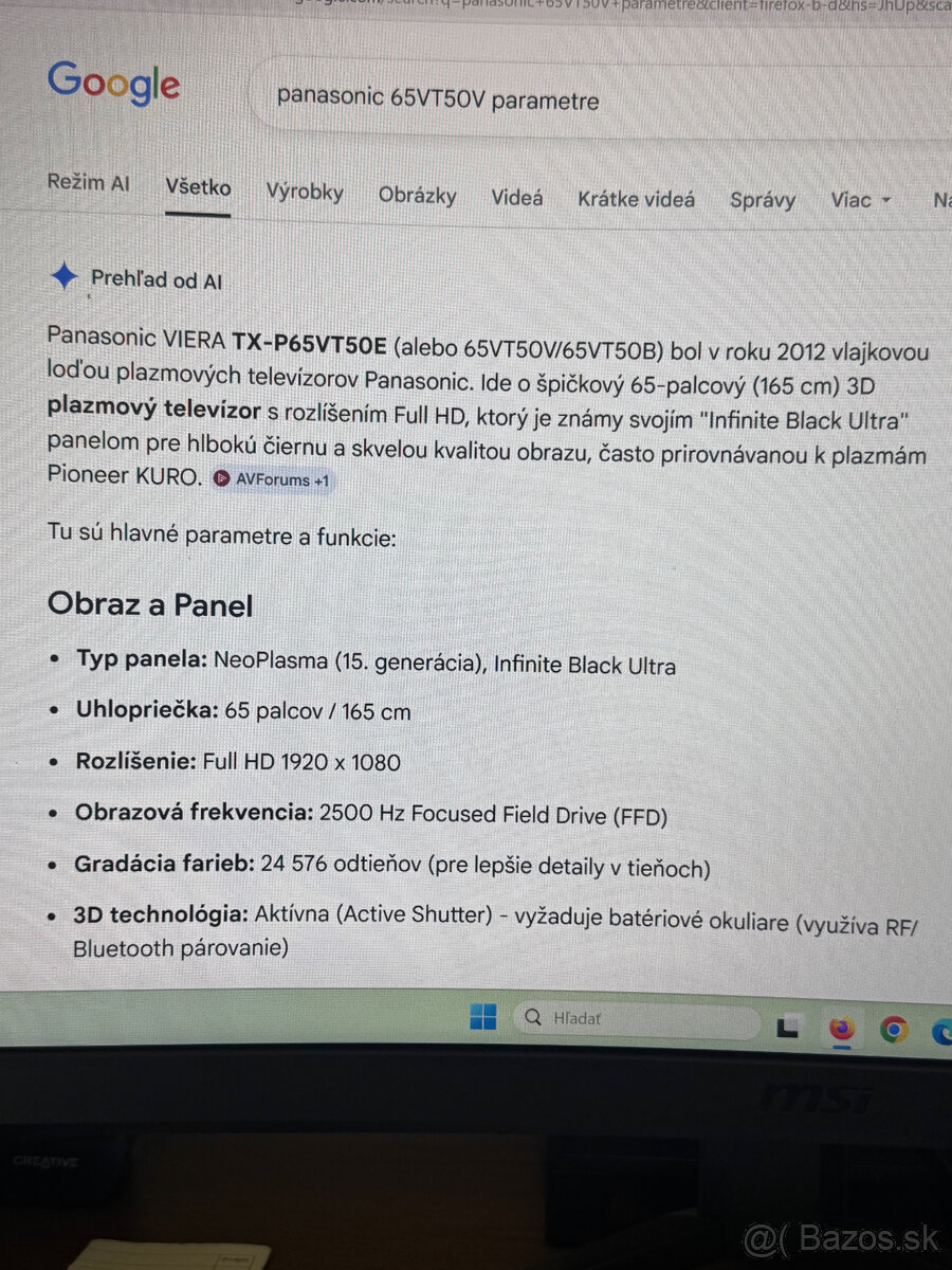 Panasonic plazma - 3