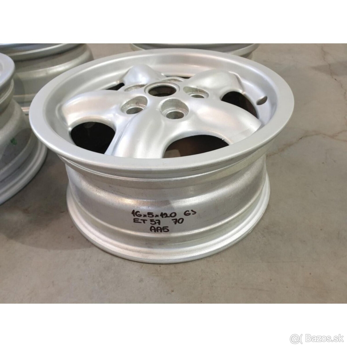 Hliníkové disky 5x120 R16 6J ET57 - 3