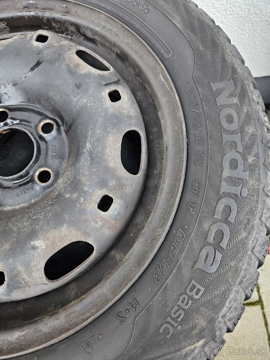 Predam pneu + disky + puklice R14 - 3