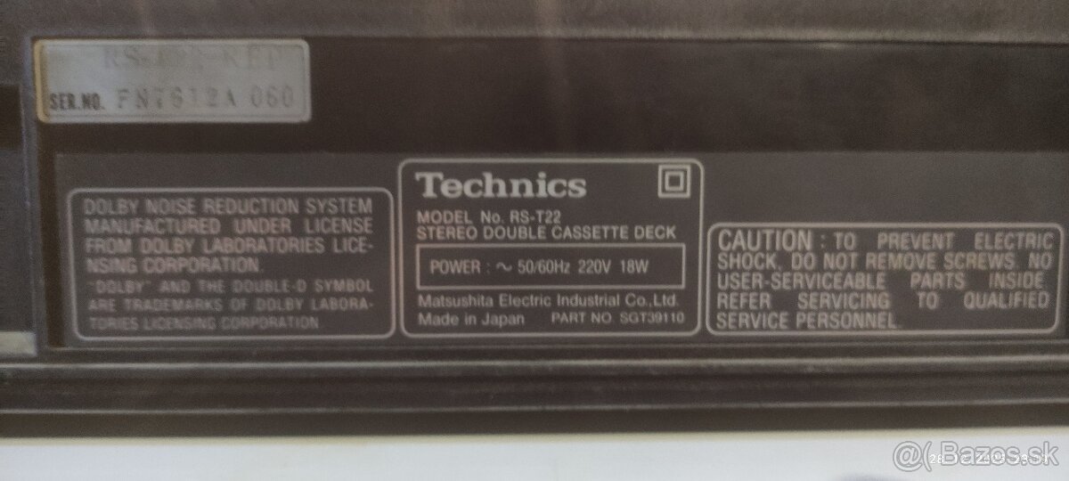 predám Technics double deck - 3