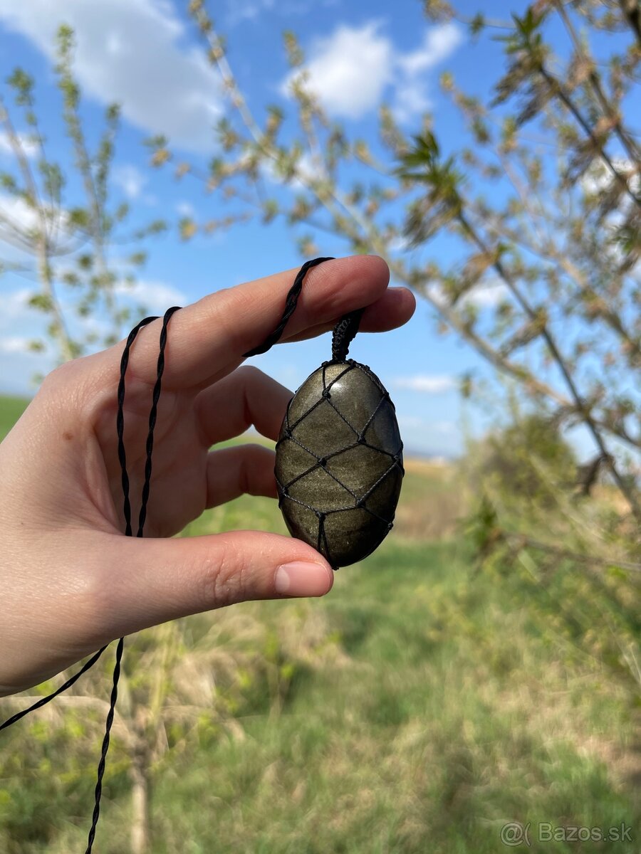 Prívesok s prírodným kameňom | Štýlový šperk na krk - 3
