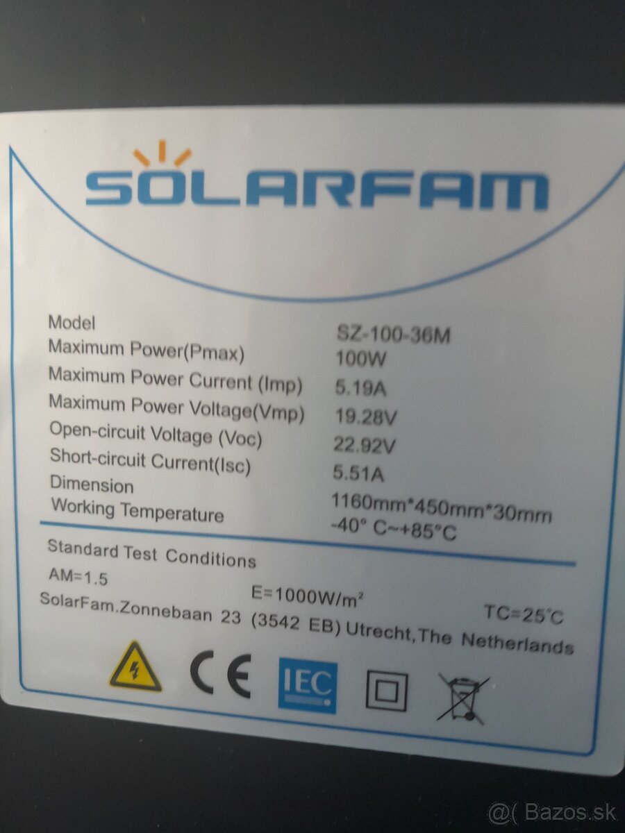 100w solar panel+ regulator 2x usb - 3