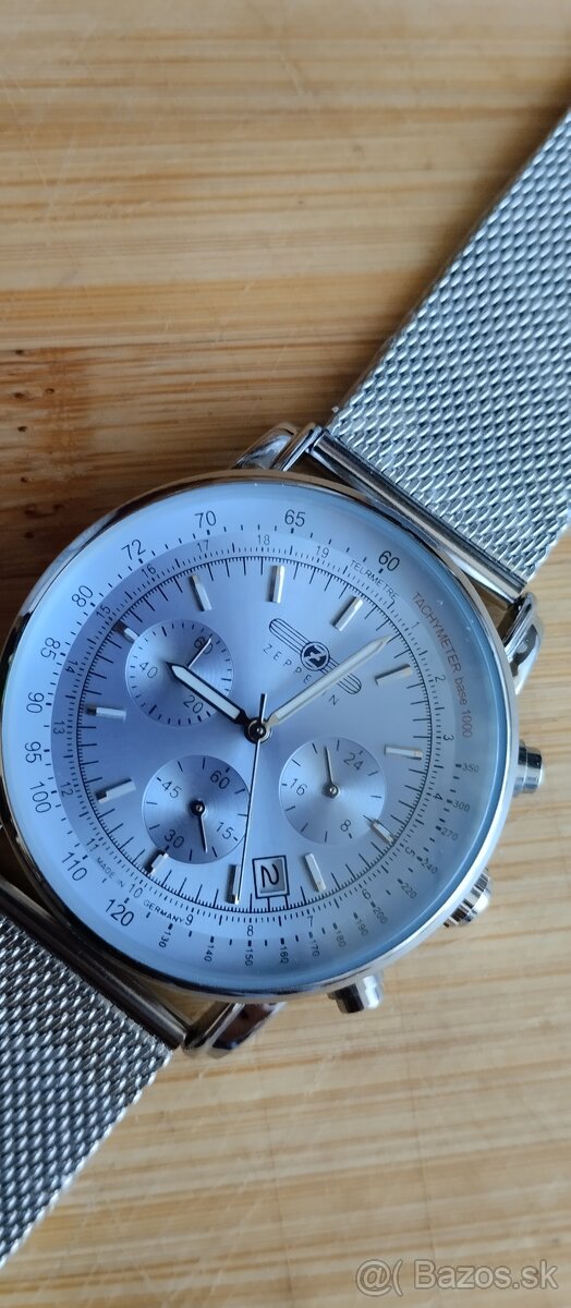 pilotské hodinky ZEPPELIN CHRONOGRAF - 3