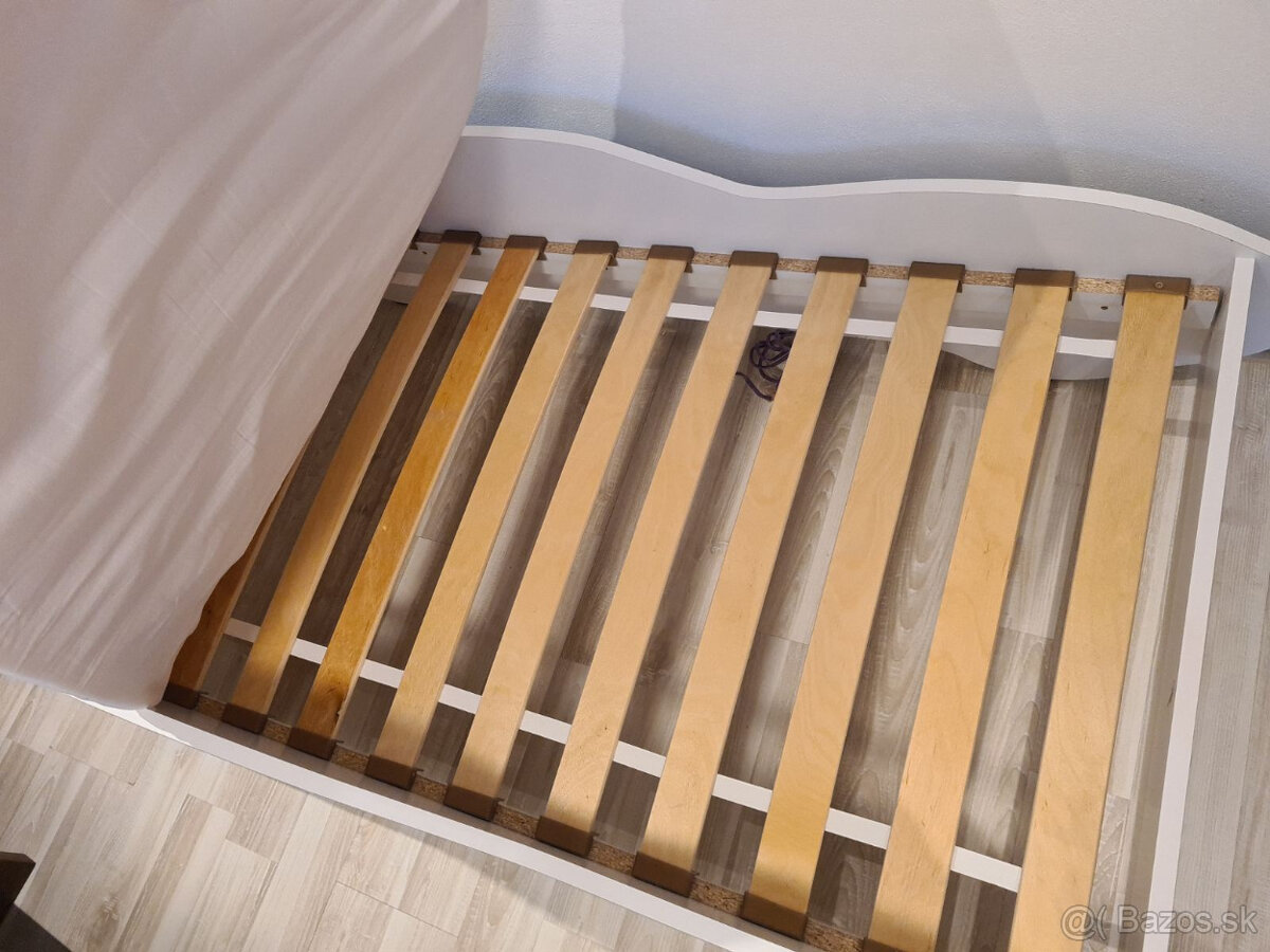 Detská autopostel CALIFORNIA 140x70 cm + rošt+matrac - 3