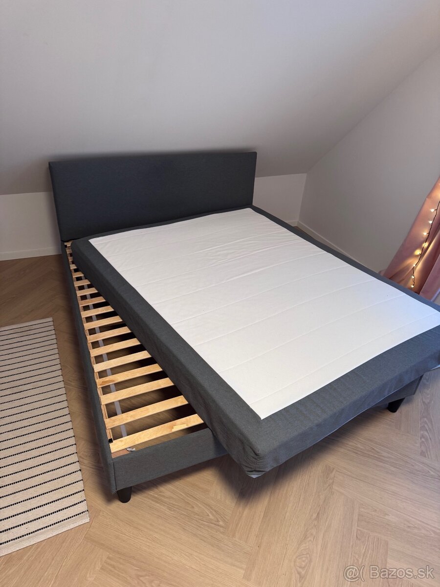 Ikea manželská posteľ s matracom 160x200 - 3
