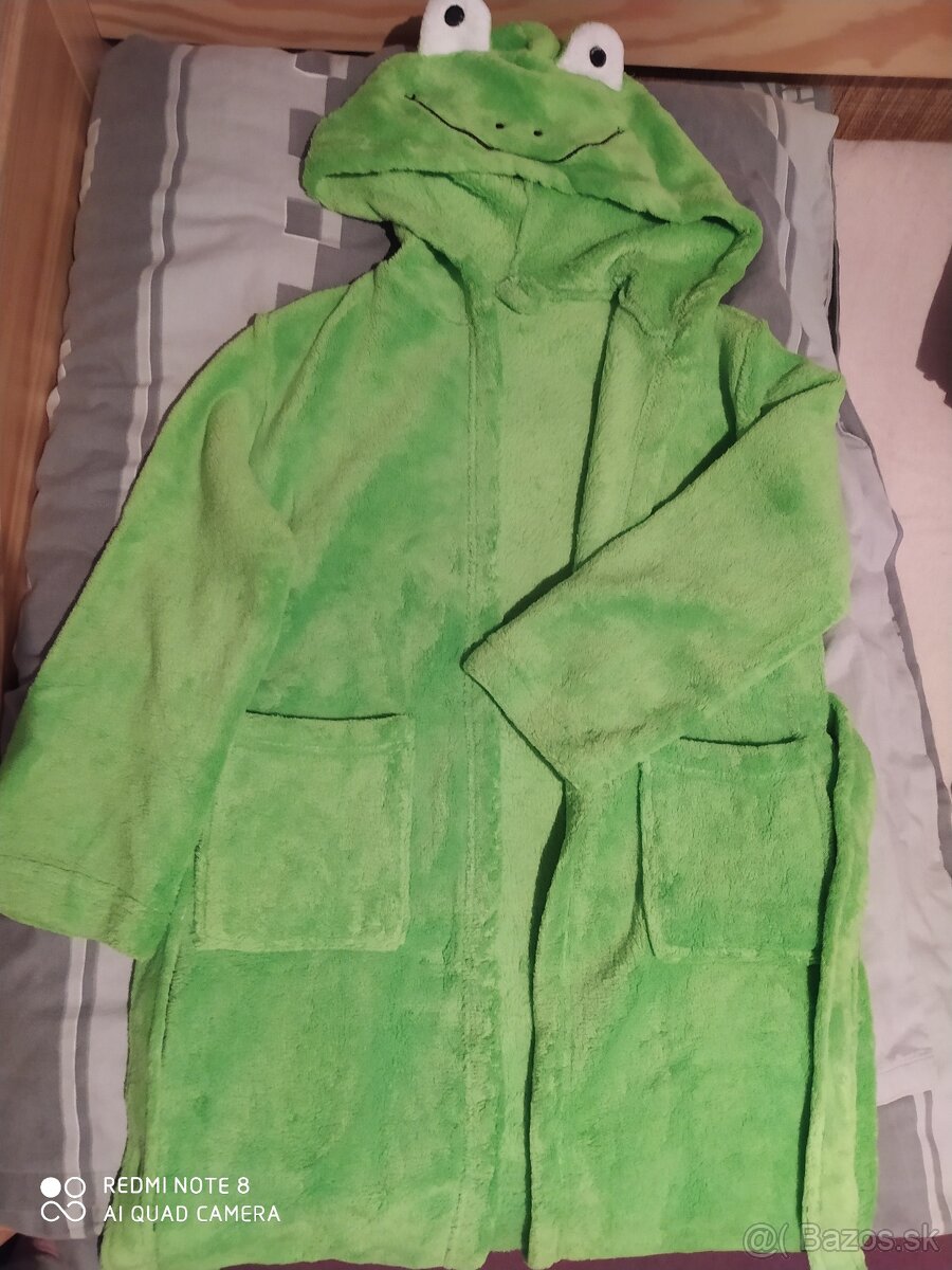 Zelený detský župan - 3