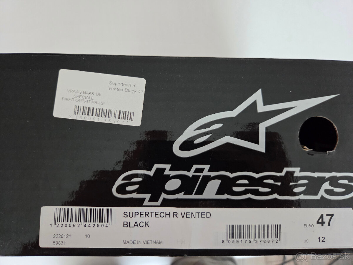 ALPINESTARS topánky SUPERTECH R Vented black - 3