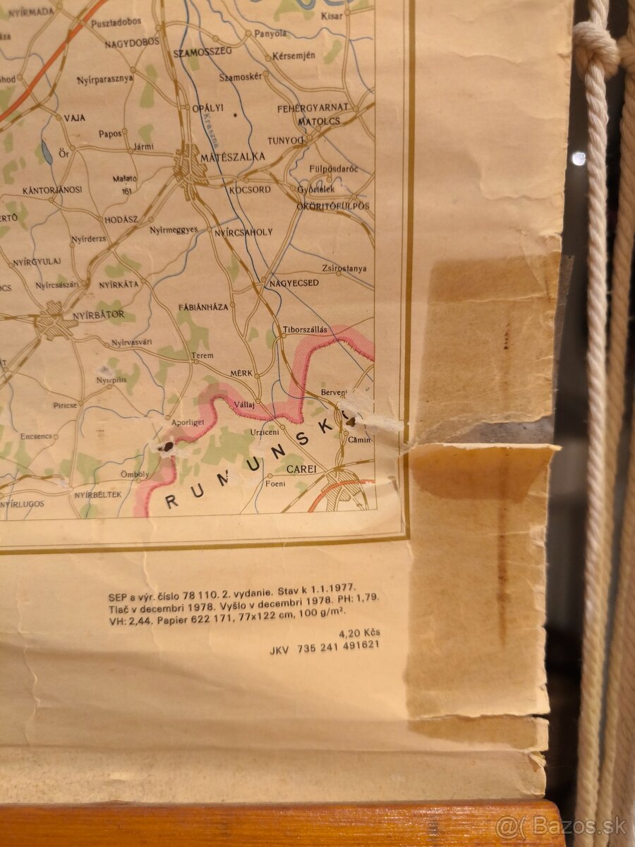 Slovenská socialistická republika mapa - 3