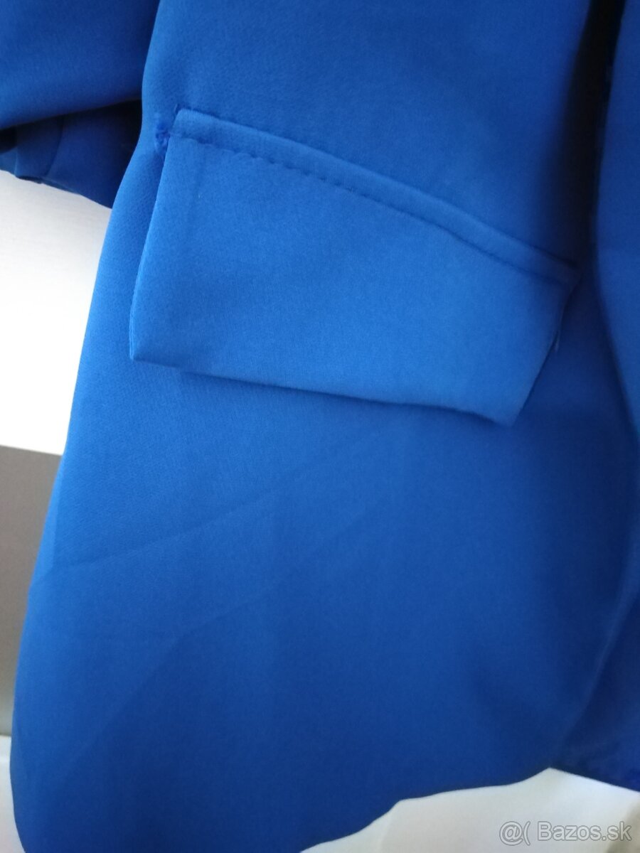 Modré sako s 3/4 rukávom - 3