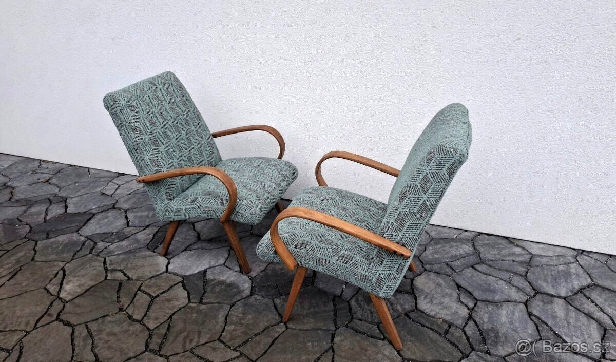 Retro křesílka TON - J. Šmídek - 3