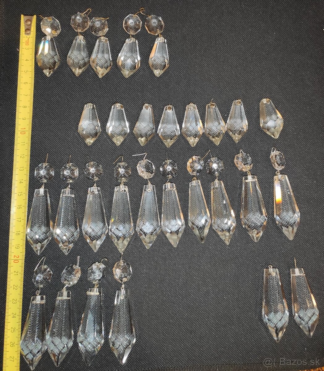 Náhradné ovešky,na kryštálový luster. - 3