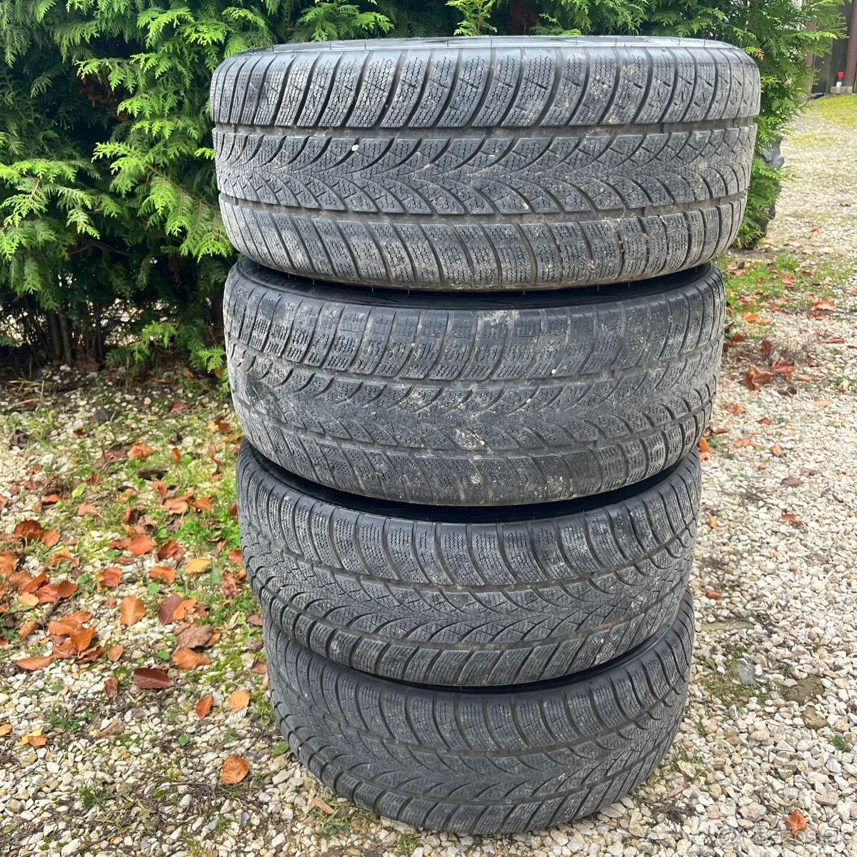 Predám elektróny z BMW E39 na zimných pneumatikách 225/45 R1 - 3