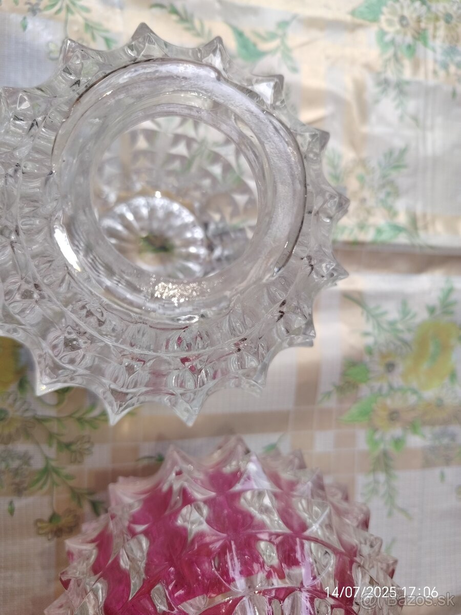 retro sklo na stolovú lampu - 3