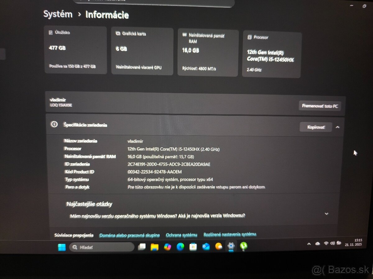 Predám notebook - 3