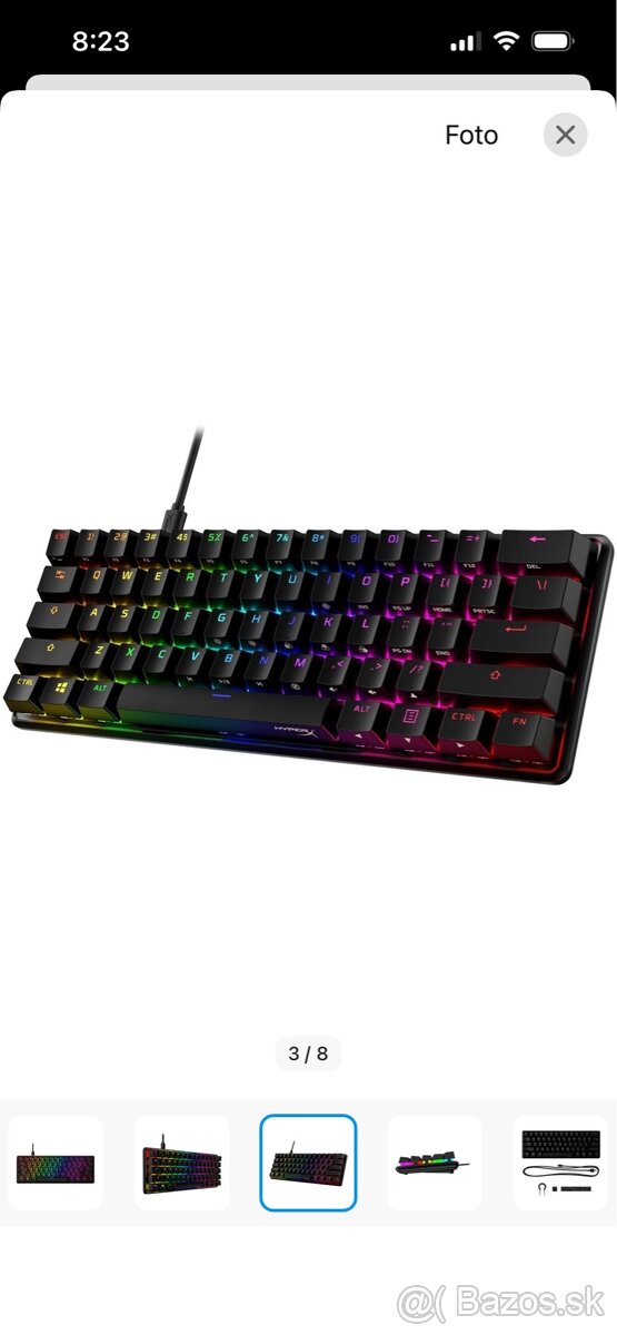 HyperX Pulsefire Mat - 2XL + HyperX Alloy Origins 60 - 3