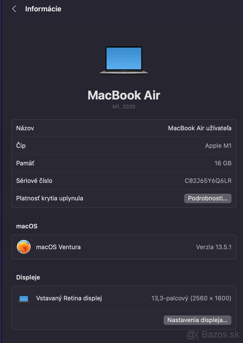 Macbook Air M1 16GB 256 GB SSD - 3