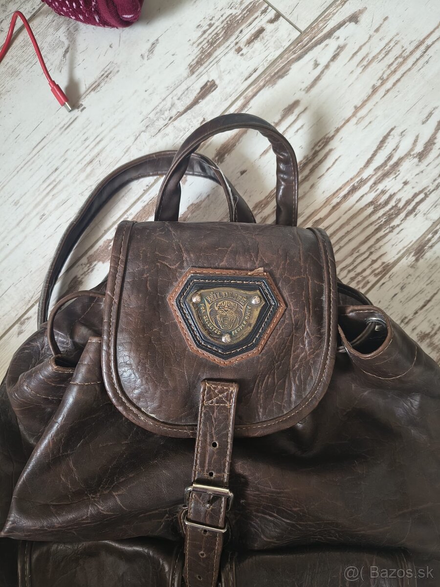 Kožený vintage batoh - 3