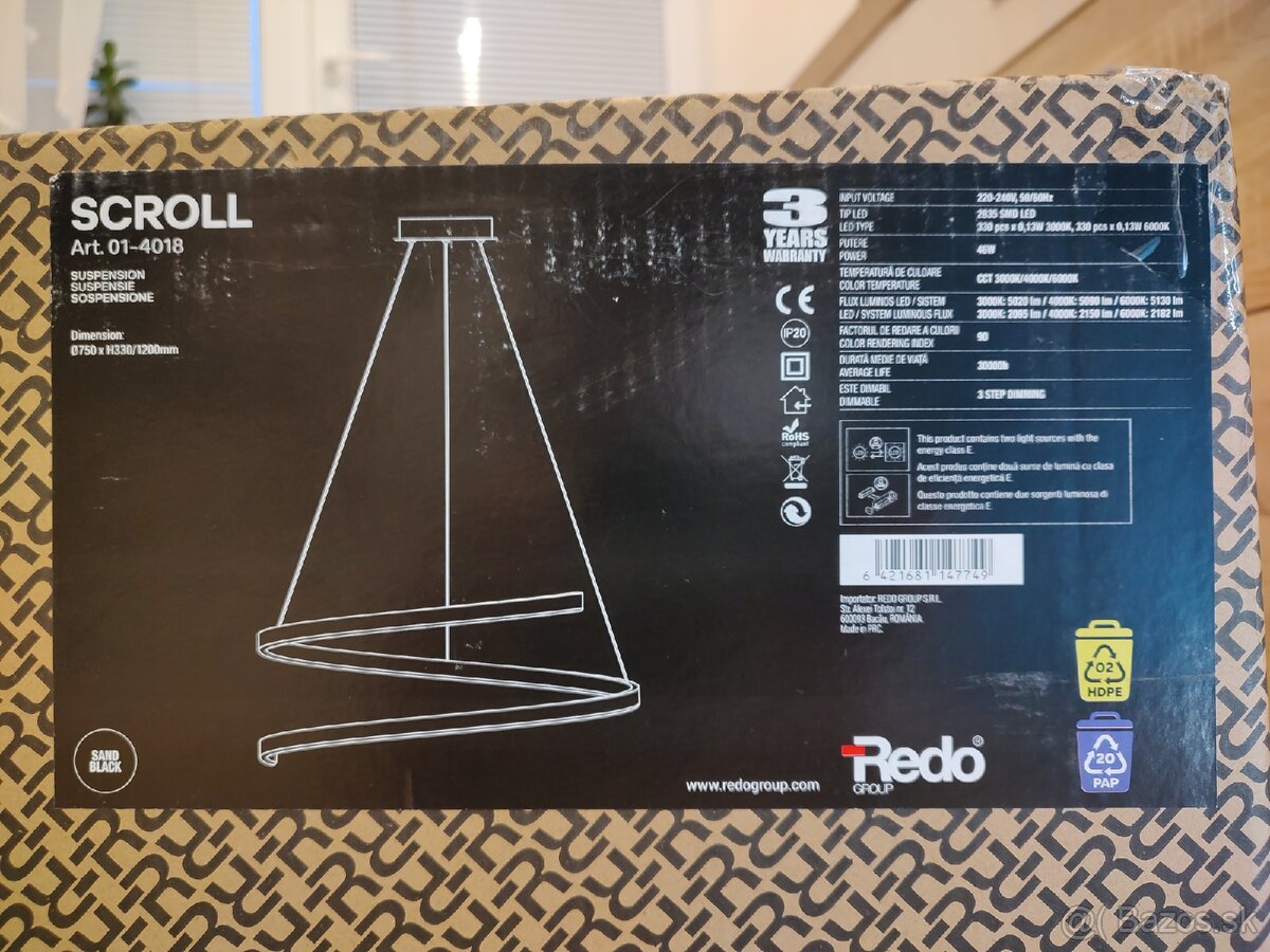 Stropné závesné svietidlo do kuchyne, obývačky - 3