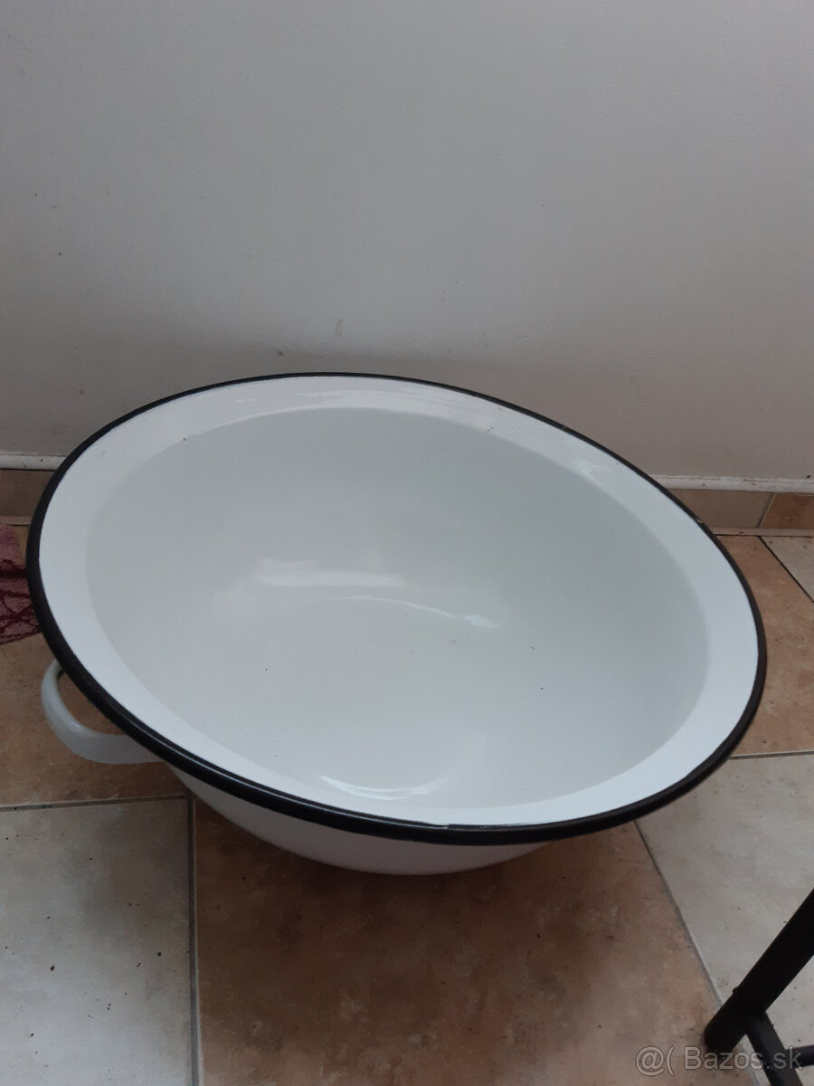 Retro smaltovaný riad - 3